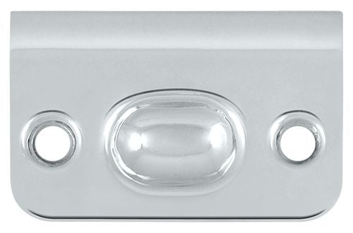 Deltana - Strike Plate for Ball Catch and Roller Catch - Bright Chrome