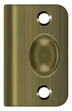 Deltana - Strike Plate for Ball Catch and Roller Catch - Antique Brass