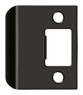Deltana - Extended Lip Strike Plate; 2" Overall - Oil Rubbed Bronze