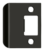 Deltana - Extended Lip Strike Plate; 2" Overall - Oil Rubbed Bronze
