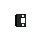 Deltana - Extended Lip Strike Plate; 2" Overall - Black