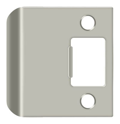 Deltana - Extended Lip Strike Plate; 2-1/4" Overall - Satin Nickel