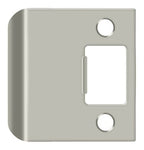 Deltana - Extended Lip Strike Plate; 2-1/4" Overall - Satin Nickel