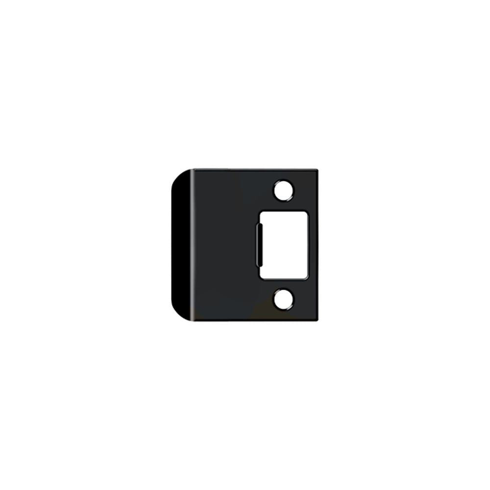 Deltana - Extended Lip Strike Plate; 2-1/4" Overall - Black