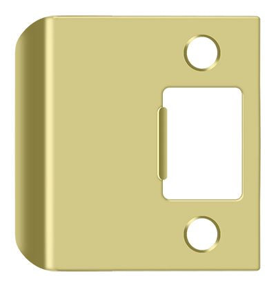 Deltana - Extended Lip Strike Plate; 2-1/4" Overall - Bright Brass