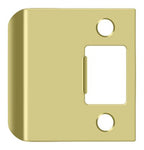 Deltana - Extended Lip Strike Plate; 2-1/4" Overall - Bright Brass