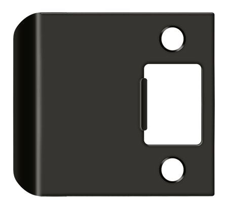Deltana - Extended Lip Strike Plate; 2-1/2" Overall - Oil Rubbed Bronze