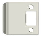 Deltana - Extended Lip Strike Plate; 2-1/2" Overall - Bright Nickel