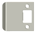 Deltana - Extended Lip Strike Plate; 2-1/2" Overall - Satin Nickel