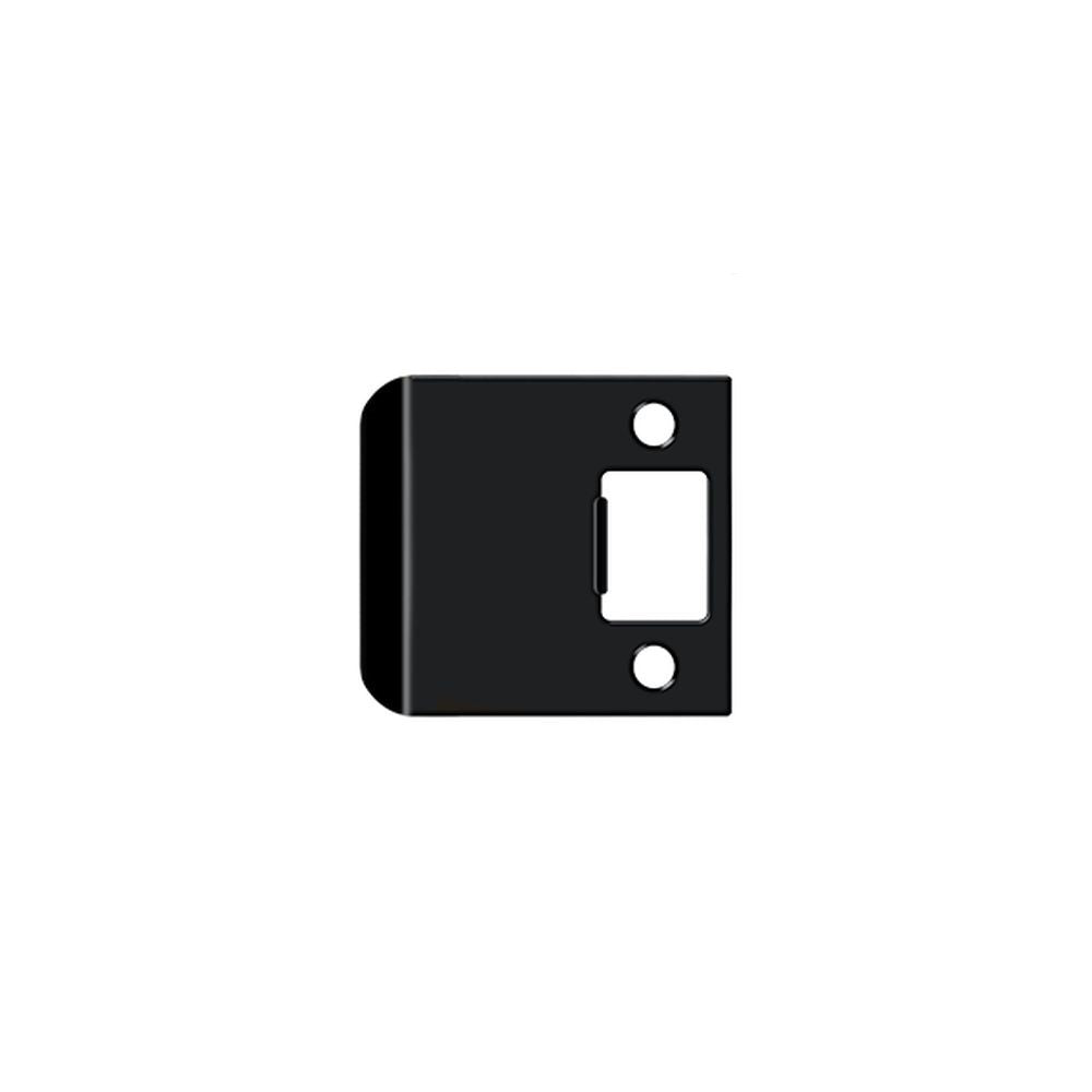 Deltana - Extended Lip Strike Plate; 2-1/2" Overall - Black