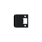 Deltana - Extended Lip Strike Plate; 2-1/2" Overall - Black