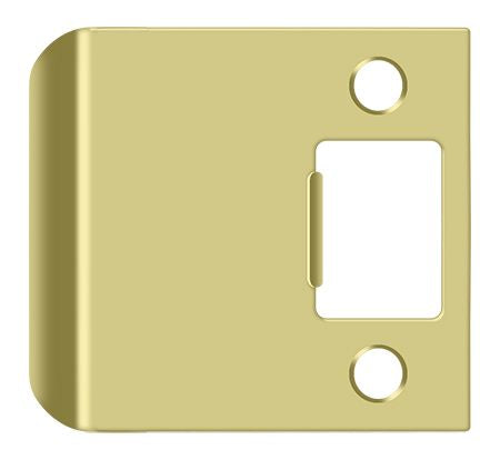 Deltana - Extended Lip Strike Plate; 2-1/2" Overall - Bright Brass
