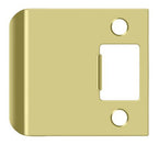 Deltana - Extended Lip Strike Plate; 2-1/2" Overall - Bright Brass