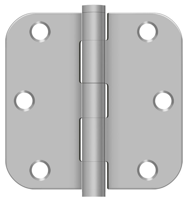 Deltana - 3-1/2" x 3-1/2" x 5/8" Radius Hinge - Satin Stainless Steel