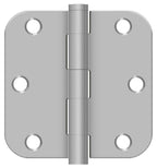 Deltana - 3-1/2" x 3-1/2" x 5/8" Radius Hinge - Satin Stainless Steel