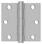 Deltana - 3-1/2" x 3-1/2" Square Hinge; Residential - Satin Stainless Steel