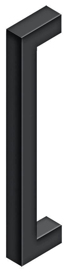 Deltana SSP1210U19 12" Single Side Contemporary Pull Black Finish