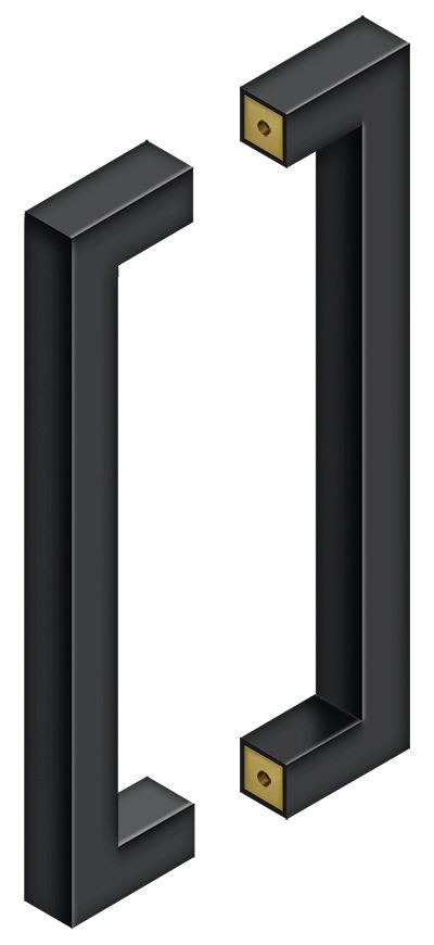Deltana - 12" Back to Back Contemporary Pull - Black