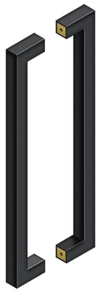 Deltana - 18" Back to Back Contemporary Pull - Black