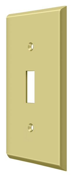 Deltana - Switch Plate; Single Standard - Bright Brass
