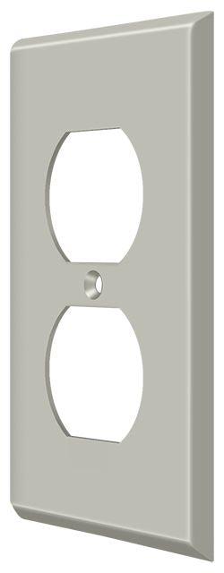 Deltana - Switch Plate; Double Outlet - Satin Nickel