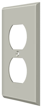 Deltana - Switch Plate; Double Outlet - Satin Nickel