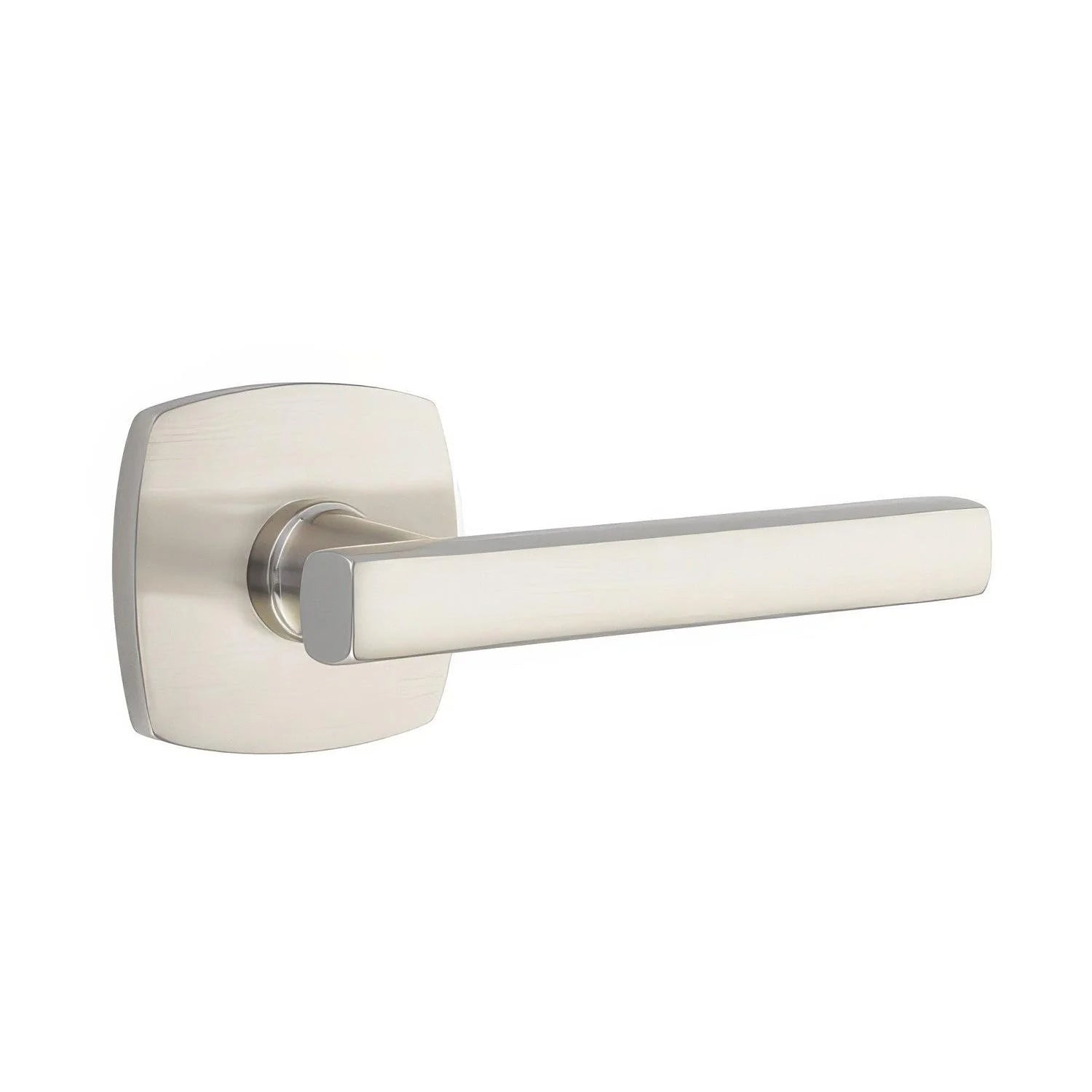 Emtek 5326FRLUS Freestone Lever  2-3/8" Backset Privacy with Urban Modern Rose for 1-1/4" to 2" Door