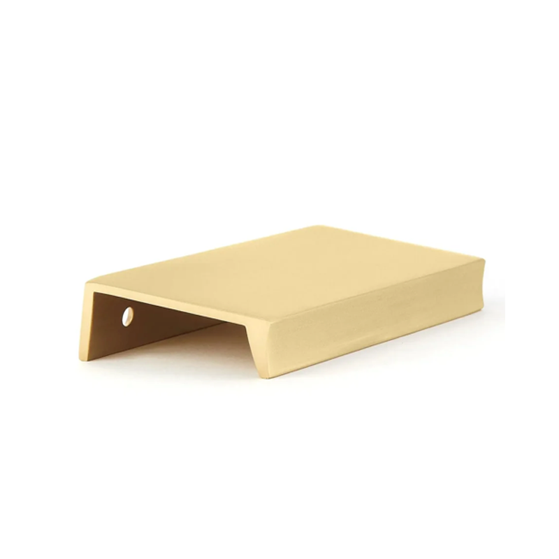 Schaub 10010-SB 3" Center to Center Sabre Edge Pull Satin Brass Finish