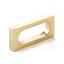 Schaub 10031-VB 2-3/8" Cafe Modern Oval Slot Cabinet Pull with 2" Center to Center Vintage Brass Finish