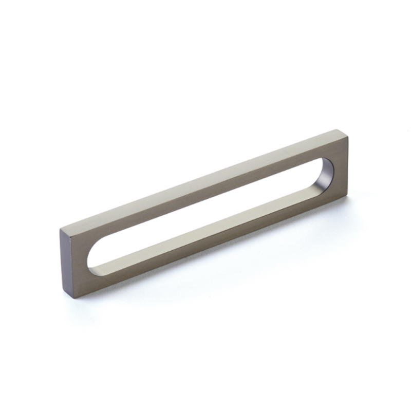 Schaub 10033 5-3/8" Cafe Modern Oval Slot Cabinet Pull with 5" Center to Center