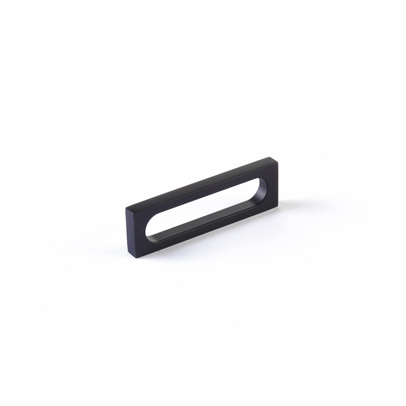 Schaub 10032 - 3-7/8" Cafe Modern Oval Slot Cabinet Pull with 3-1/2" Center to Center Secondary image