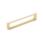 Schaub 10033 5-3/8" Cafe Modern Oval Slot Cabinet Pull with 5" Center to Center