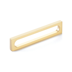 Schaub 10034 - 8-3/8" Cafe Modern Oval Slot Cabinet Pull with 8" Center to Center