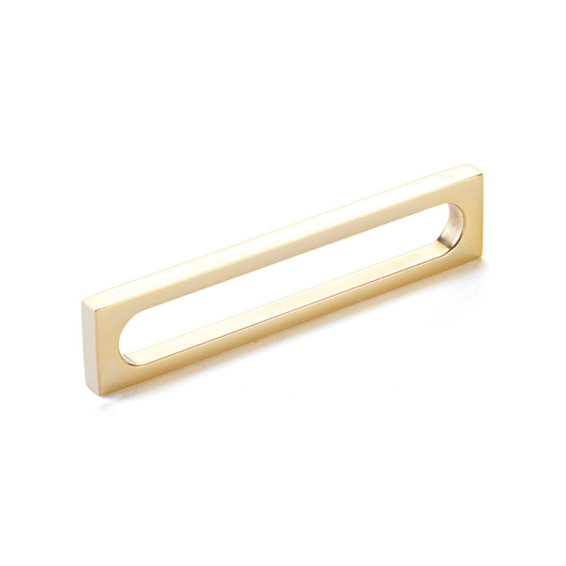 Schaub 10034 - 8-3/8" Cafe Modern Oval Slot Cabinet Pull with 8" Center to Center