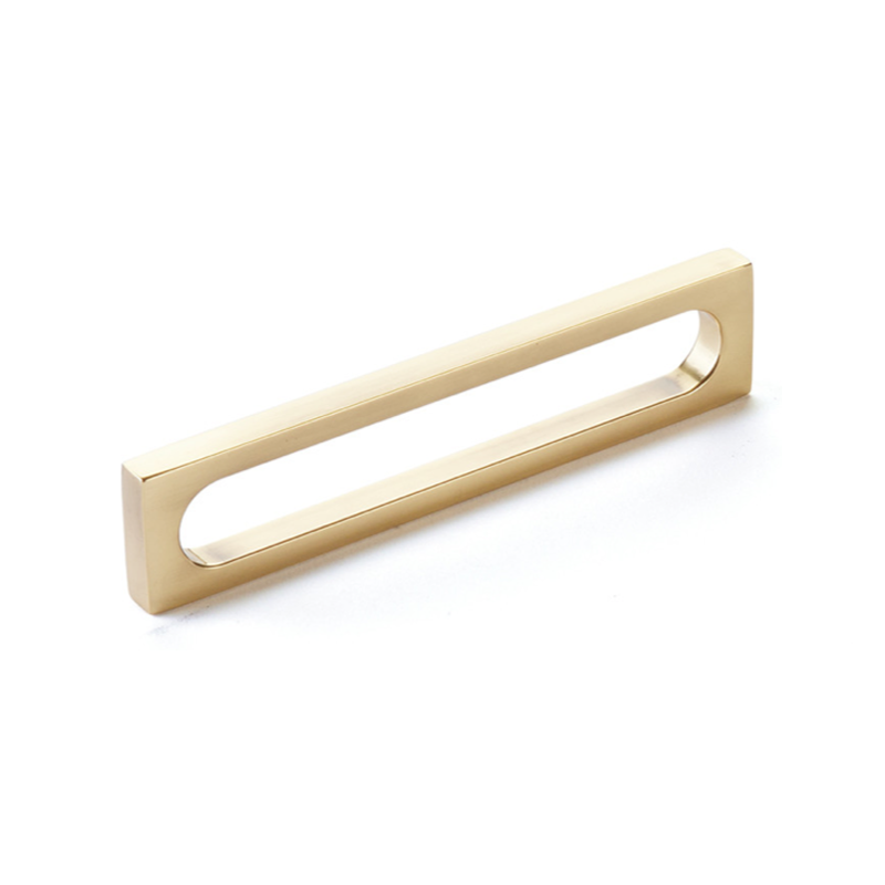 Schaub 10034 - 8-3/8" Cafe Modern Oval Slot Cabinet Pull with 8" Center to Center