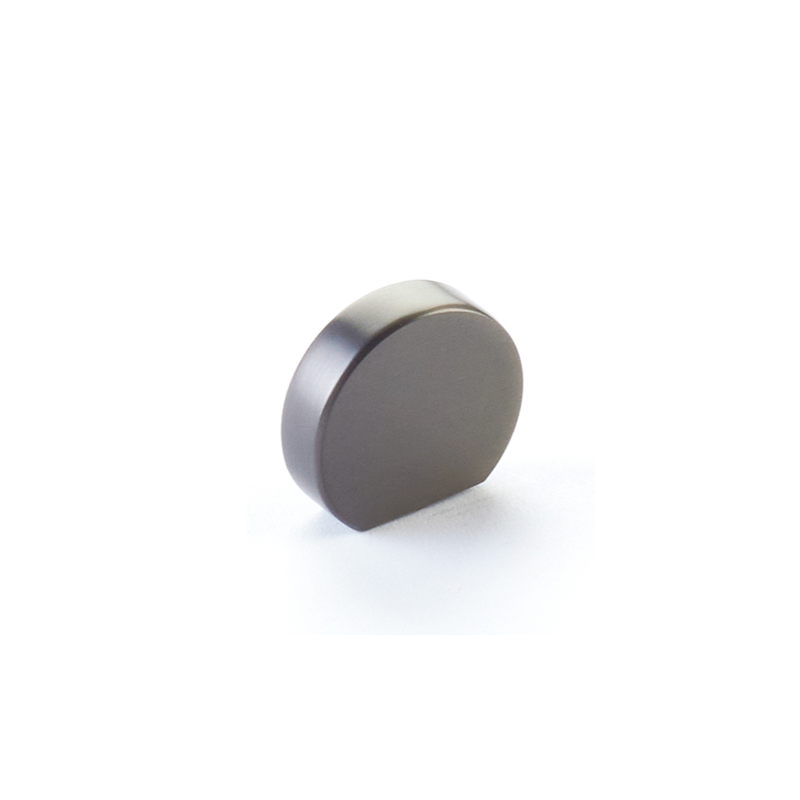Schaub 10040 - 1" Cafe Modern Oval Cabinet Knob with 7/8" Center to Center Brushed Nickel Finish Main image