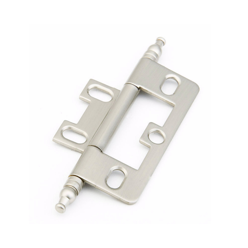 Schaub 1100M-03 Minaret Tip Non-Mortise Cabinet Hinge Bright Brass Finish