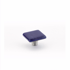 Schaub 34 - 1-1/2" Square Glass Ice Cabinet Knob