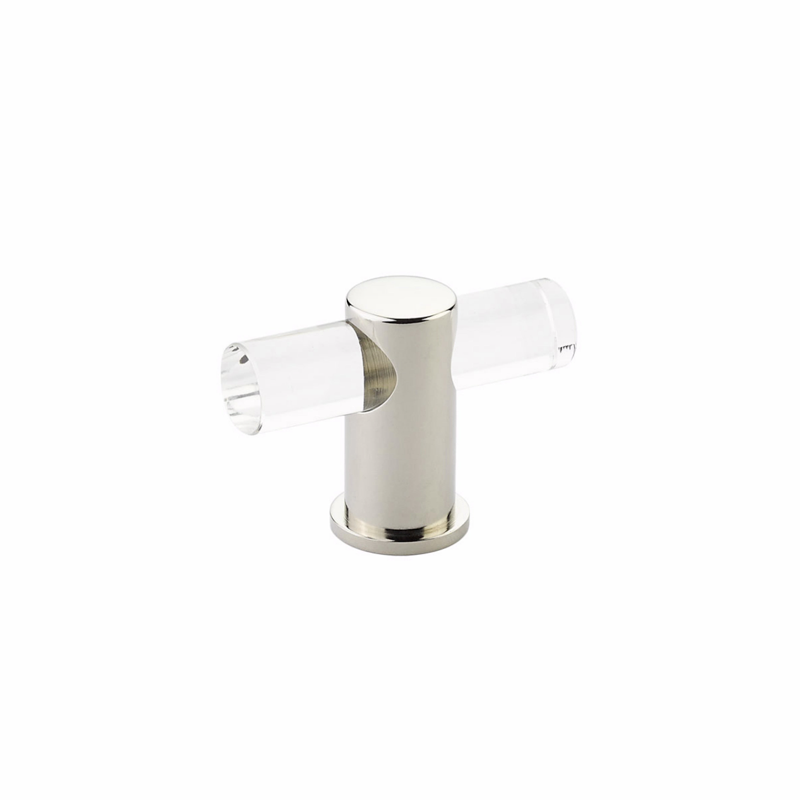 Schaub 401 - Lumiere Cabinet T Knob with Acrylic