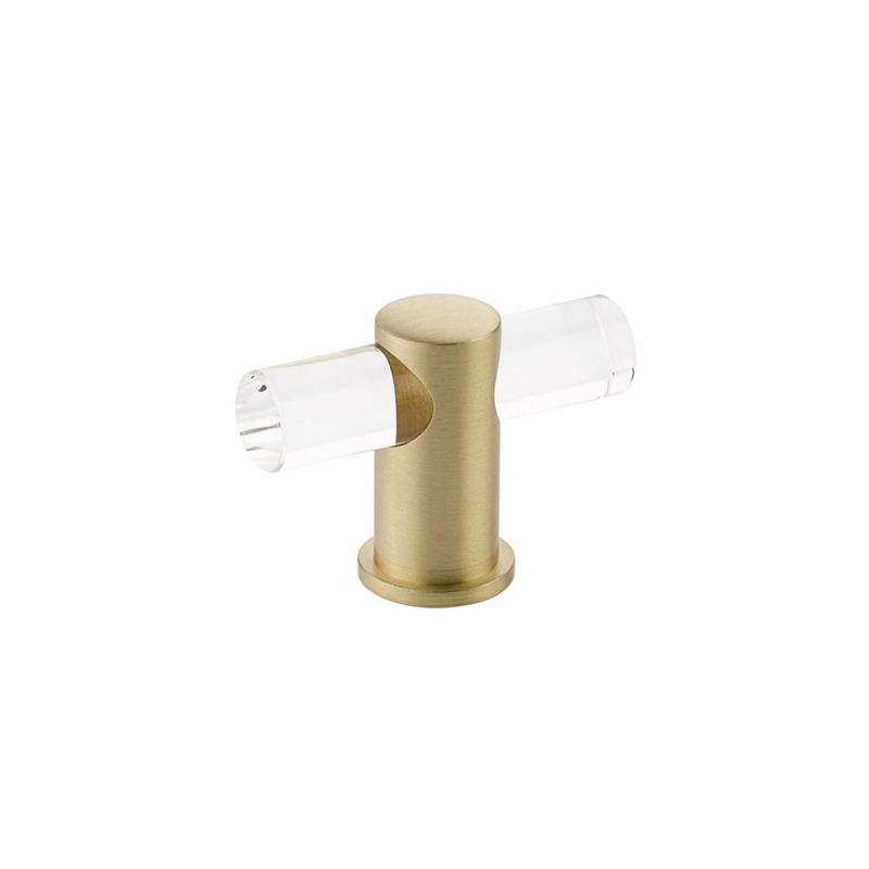 Schaub 401 - Lumiere Cabinet T Knob with Acrylic