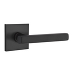 Emtek - Freestone Lever 2-3/8" Backset Privacy with Modern Rectangular Rose for 1-1/4" to 2" Door - Flat Black (Right Hand)