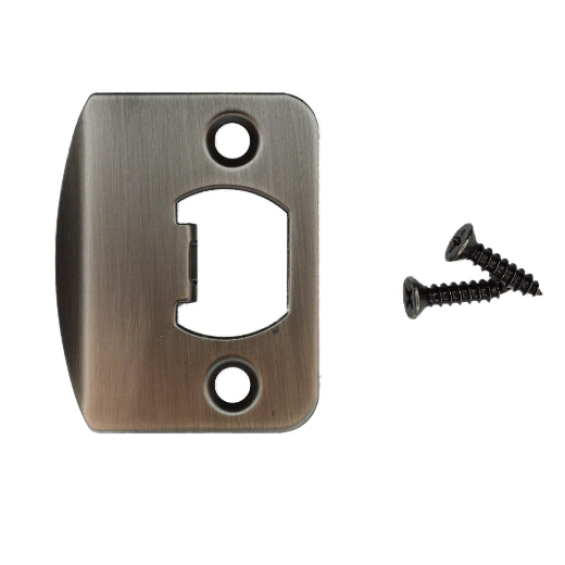Emtek 86085US 1/4" Radius Corner Full Lip Strike for Passage, Privacy or Key-In Sets