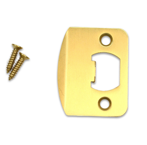 Emtek 86085US 1/4" Radius Corner Full Lip Strike for Passage, Privacy or Key-In Sets