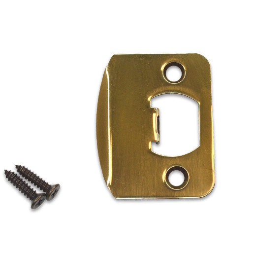 Emtek 86085US 1/4" Radius Corner Full Lip Strike for Passage, Privacy or Key-In Sets