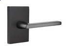 Emtek 5112HLOUS Helios Lever  2-3/8" Backset Passage with Modern Rectangular Rose for 1-1/4" to 2" Door