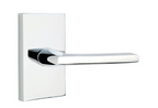 Emtek 5112HLOUS Helios Lever  2-3/8" Backset Passage with Modern Rectangular Rose for 1-1/4" to 2" Door