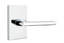 Emtek - Helios Lever 2-3/8" Backset Passage with Modern Rectangular Rose for 1-1/4" to 2" Door - Oil Rubbed Bronze (Left Hand)