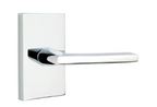 Emtek 5212HLOUS Helios Lever  2-3/8" Backset Privacy with Modern Rectangular Rose for 1-1/4" to 2" Door
