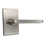 Emtek 5212HLOUS Helios Lever  2-3/8" Backset Privacy with Modern Rectangular Rose for 1-1/4" to 2" Door