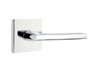 Emtek 5210HLOUS Helios Lever 2-3/8" Backset Privacy with Square Rose for 1-1/4" to 2" Door
